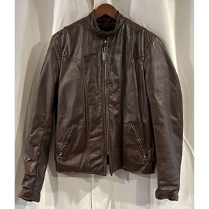 Vintage 60s Brooks Cafe‎ Racer Leather Jacket